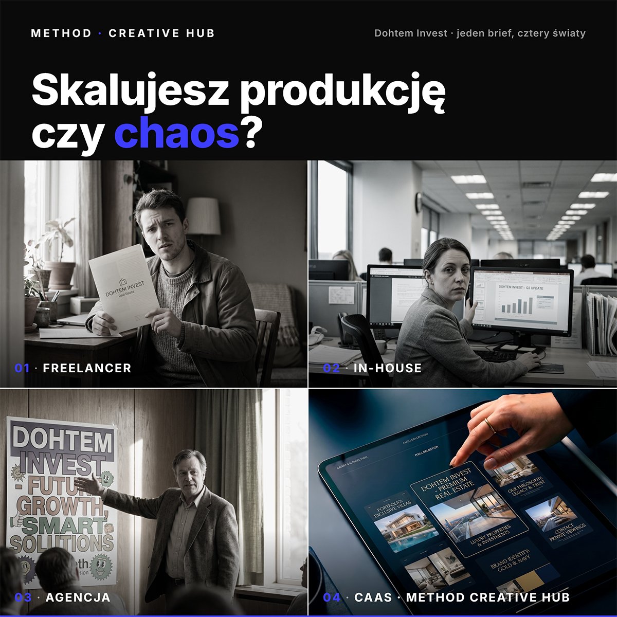 Jak skalować produkcję kreatywną bez chaosu i nowych rekrutacji