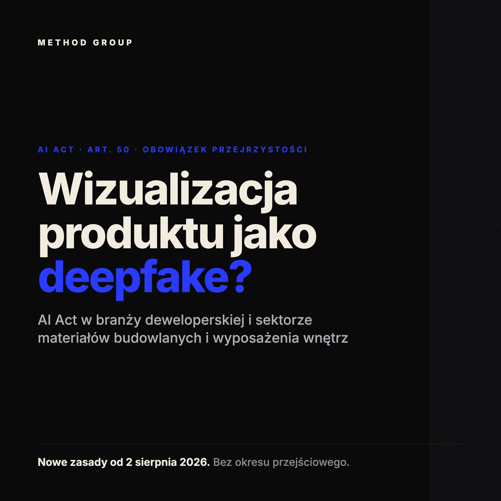 Wizualizacja produktu jako deepfake? AI Act w branży deweloperskiej i sektorze Home & Decor