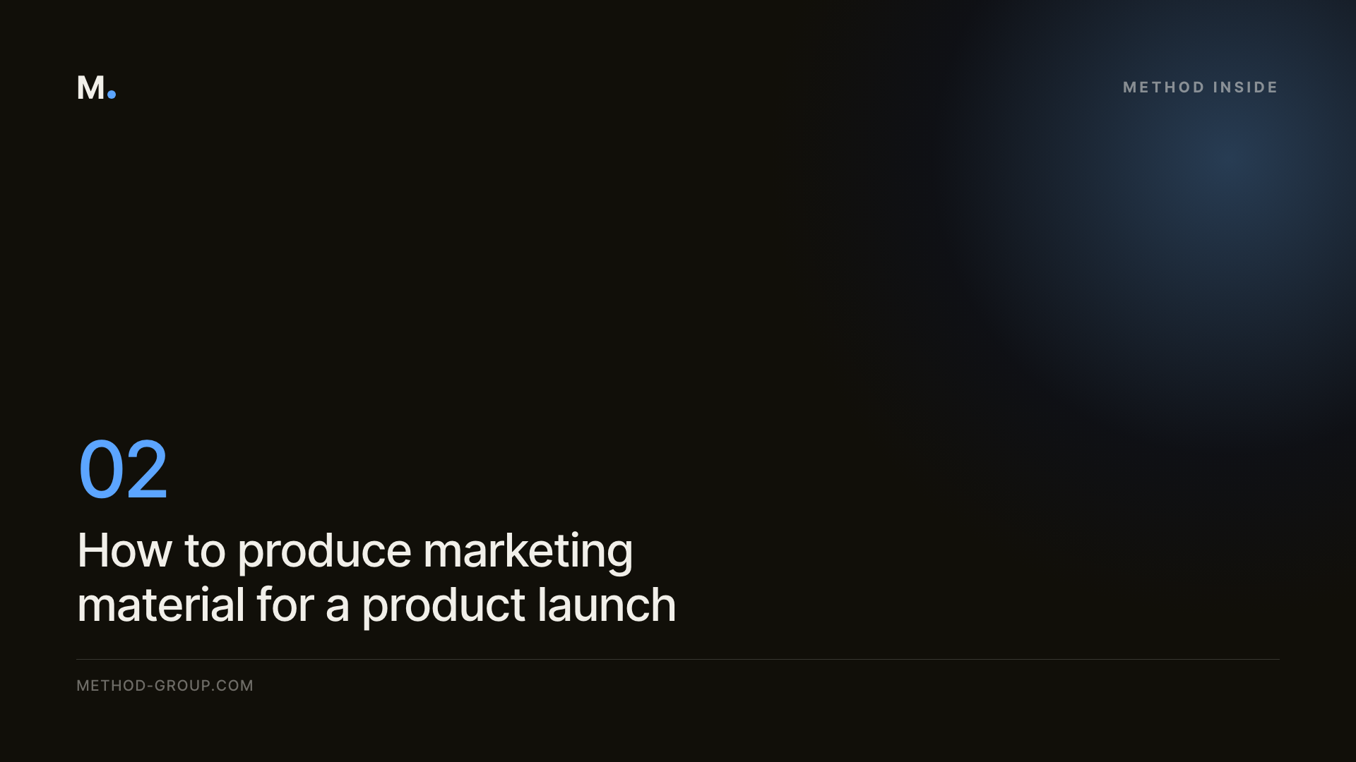 How do you produce marketing material for a product launch? From brief to finished renders