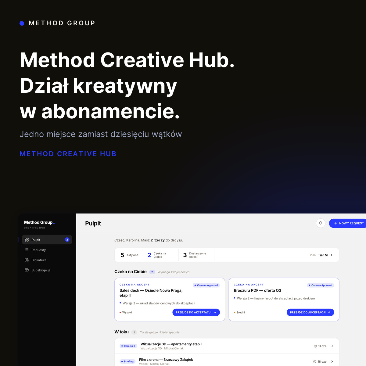 Method Creative Hub — dział kreatywny w abonamencie