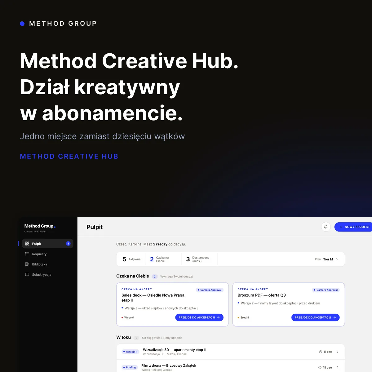 Method Creative Hub — dział kreatywny w abonamencie