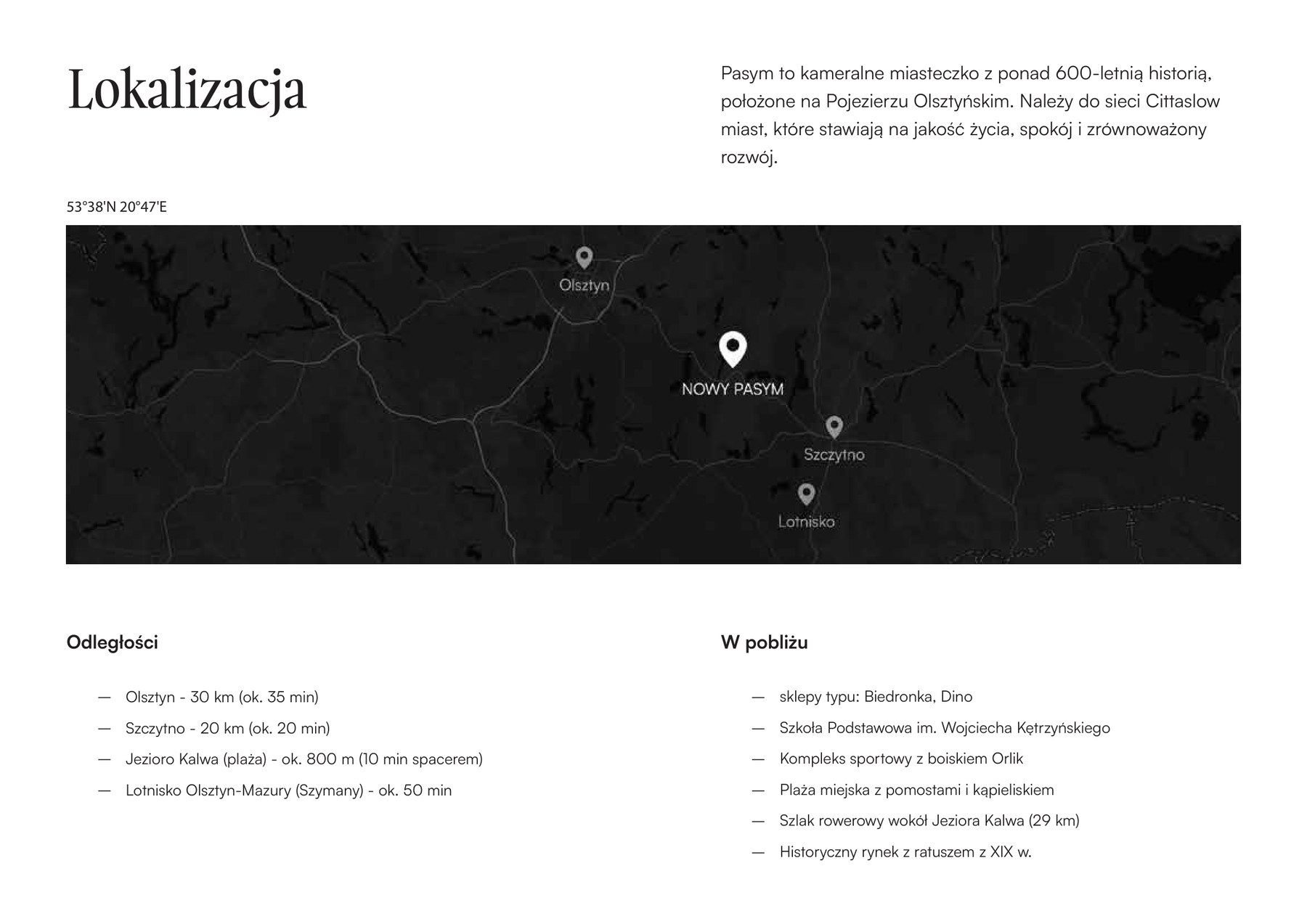 Lokalizacja i odległości