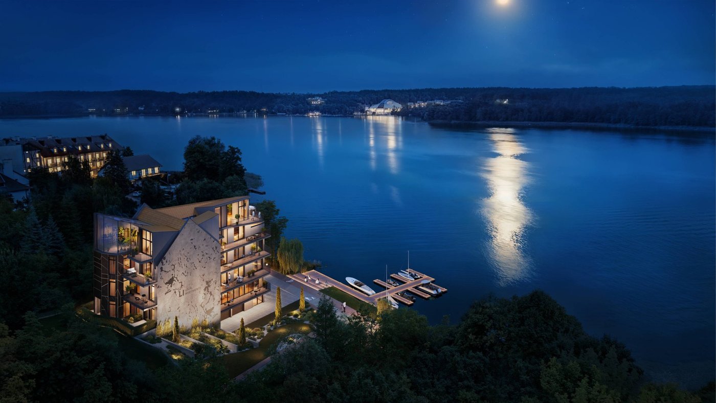ROOS Lakeside Living — wizualizacja nocna