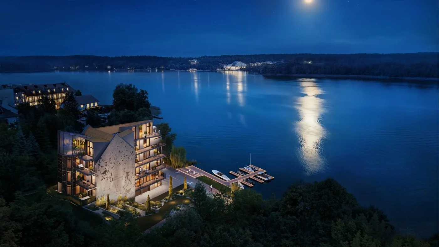 ROOS Lakeside Living — wizualizacja nocna